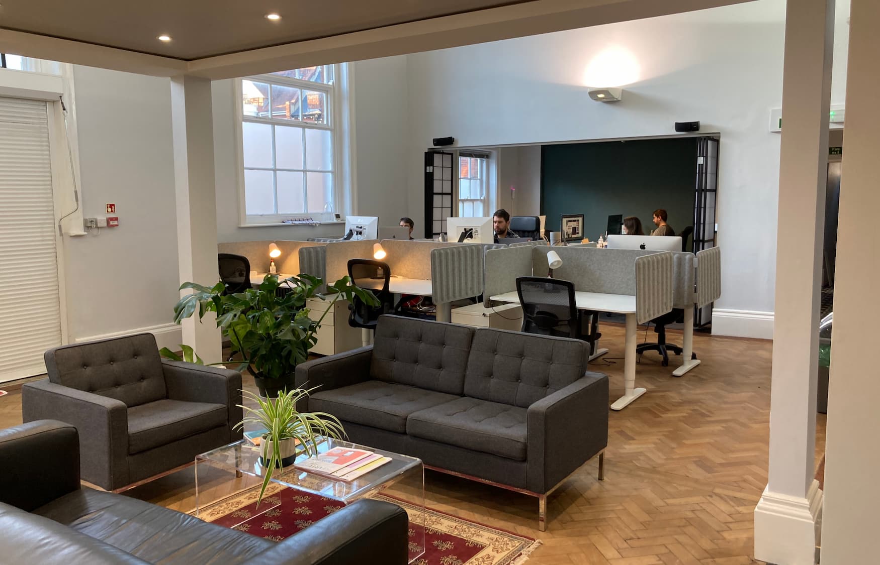 The Court House at Propeller Exmouth, showcasing hot desks and office and sofa huddle area